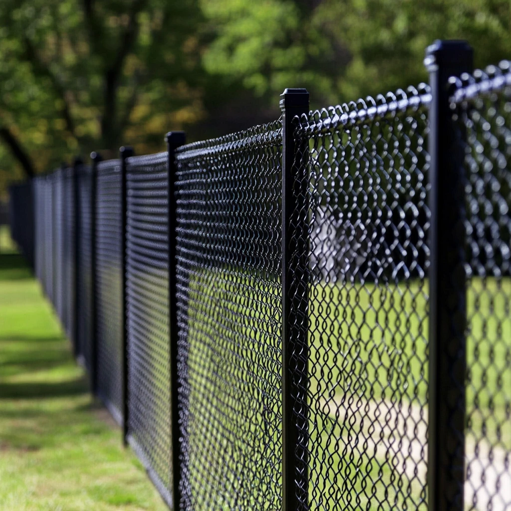 Black Chain Link Fence