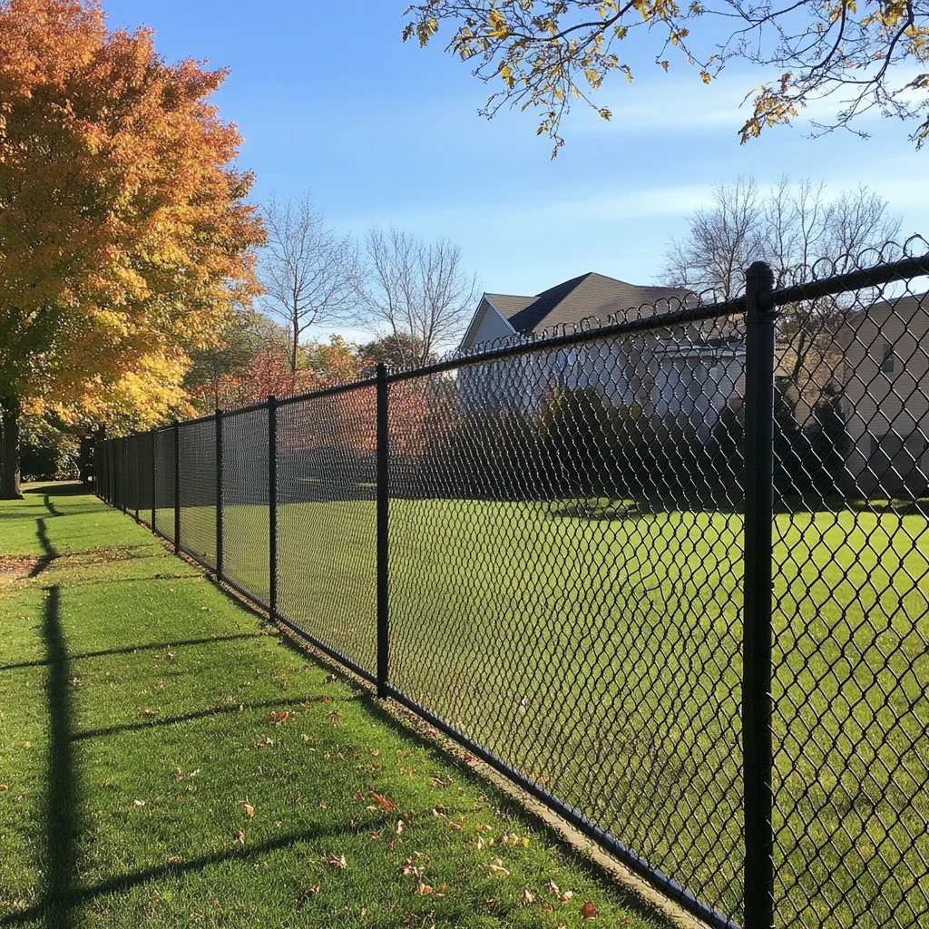 Commercial Black Chain Link Fence